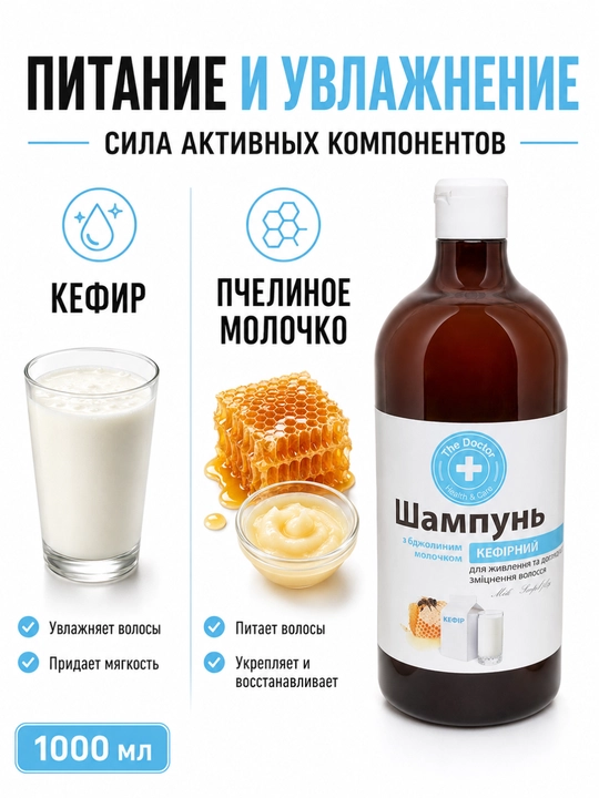 Шампунь для волос The Doctor, против выпадения и для укрепления, 5 видов, 1000 мл