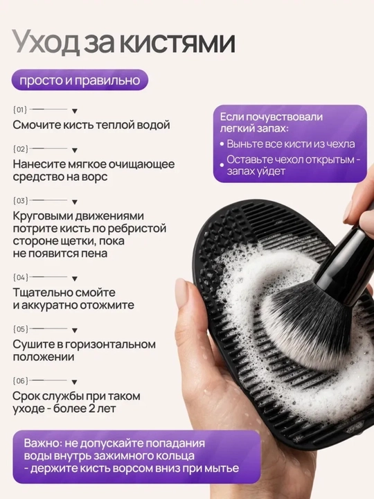 Набор кистей для макияжа 15 штук, профессиональный комплект кистей в чехле для косметики