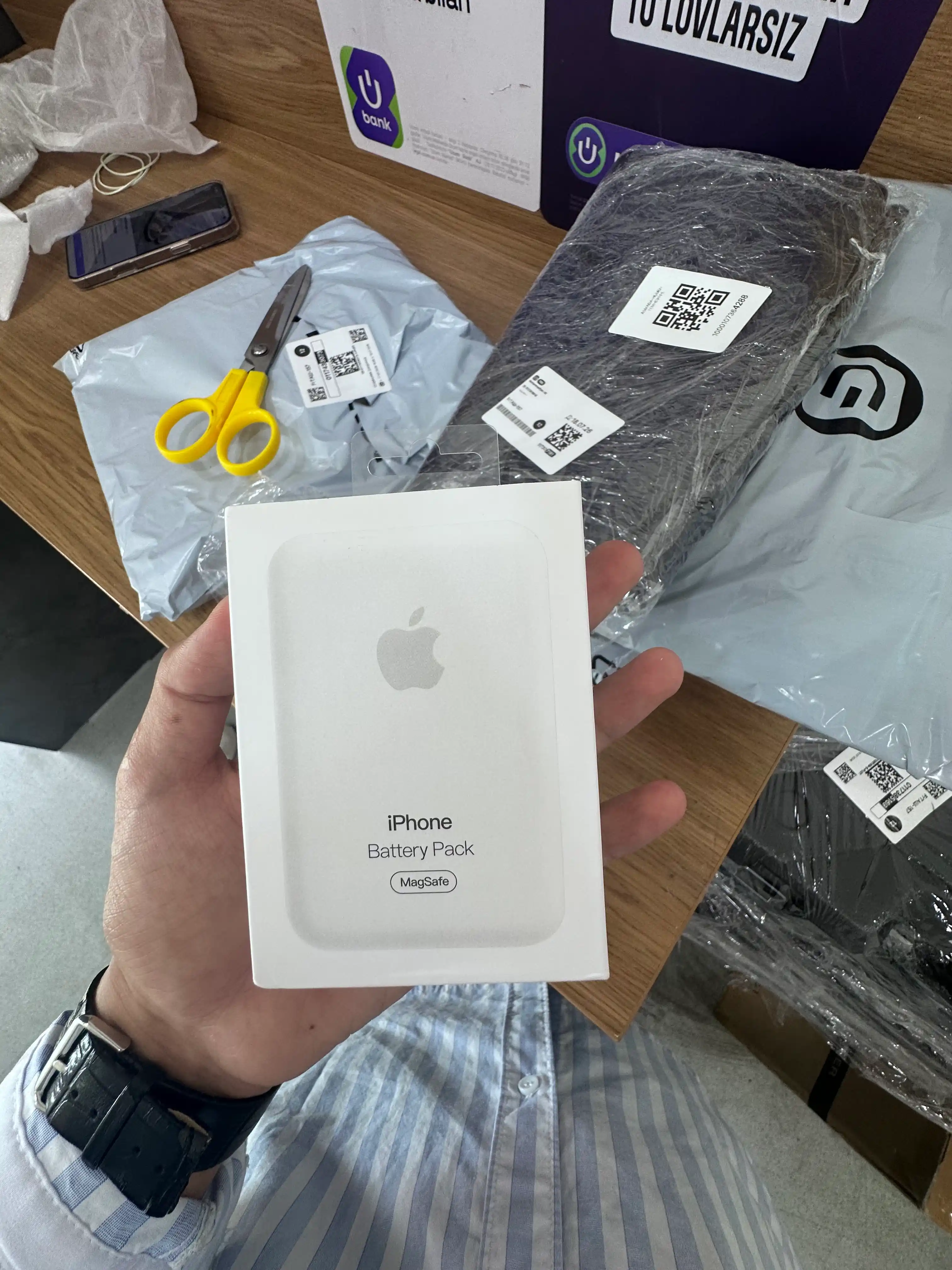 MagSafe power bank, iPhone uchun, 10.000 va 5.000 mA/h, Power bank