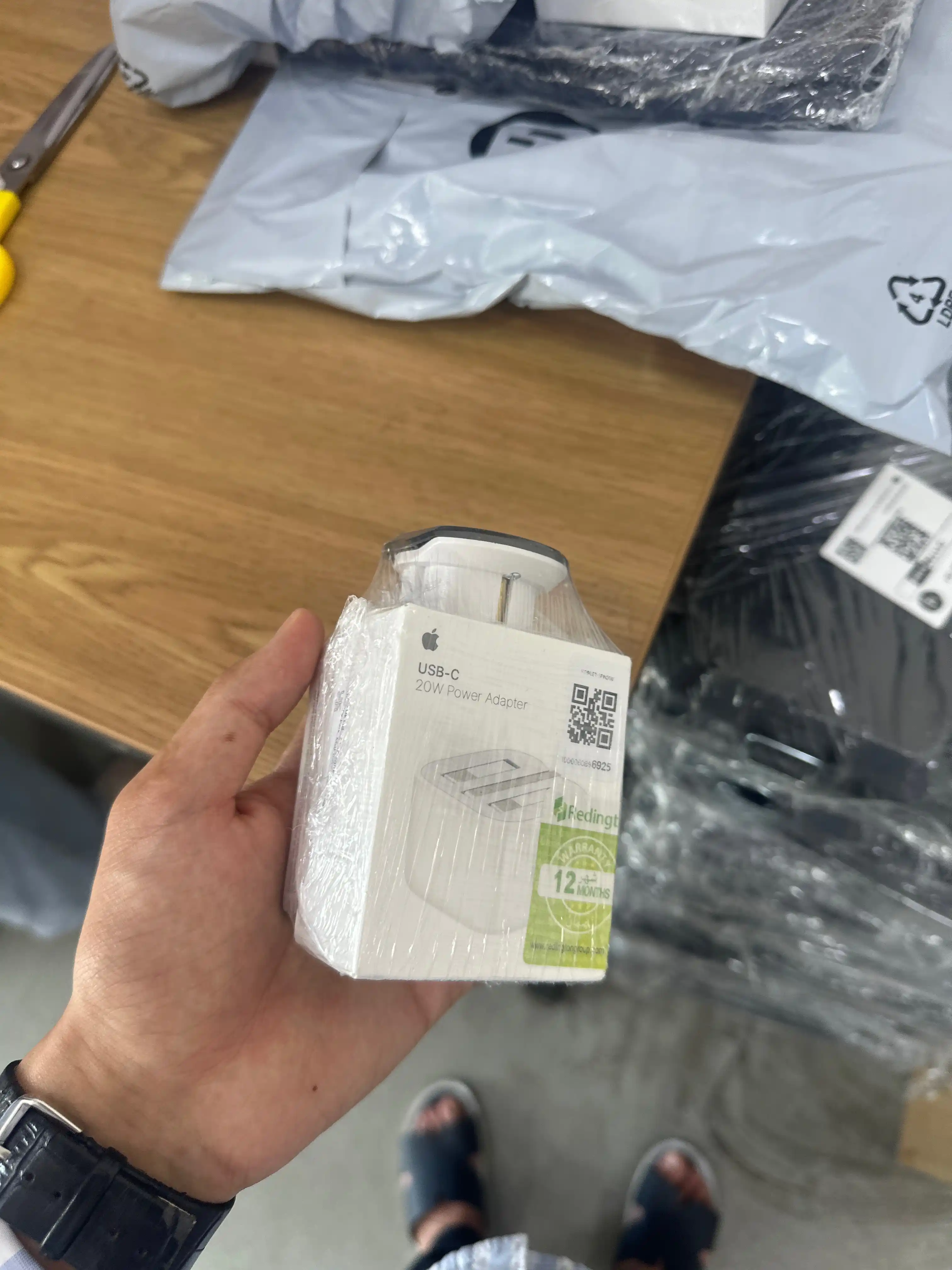 Зарядка 20W для iPhone с Lightning кабелем, переходник в подарок, гарантия 1 год