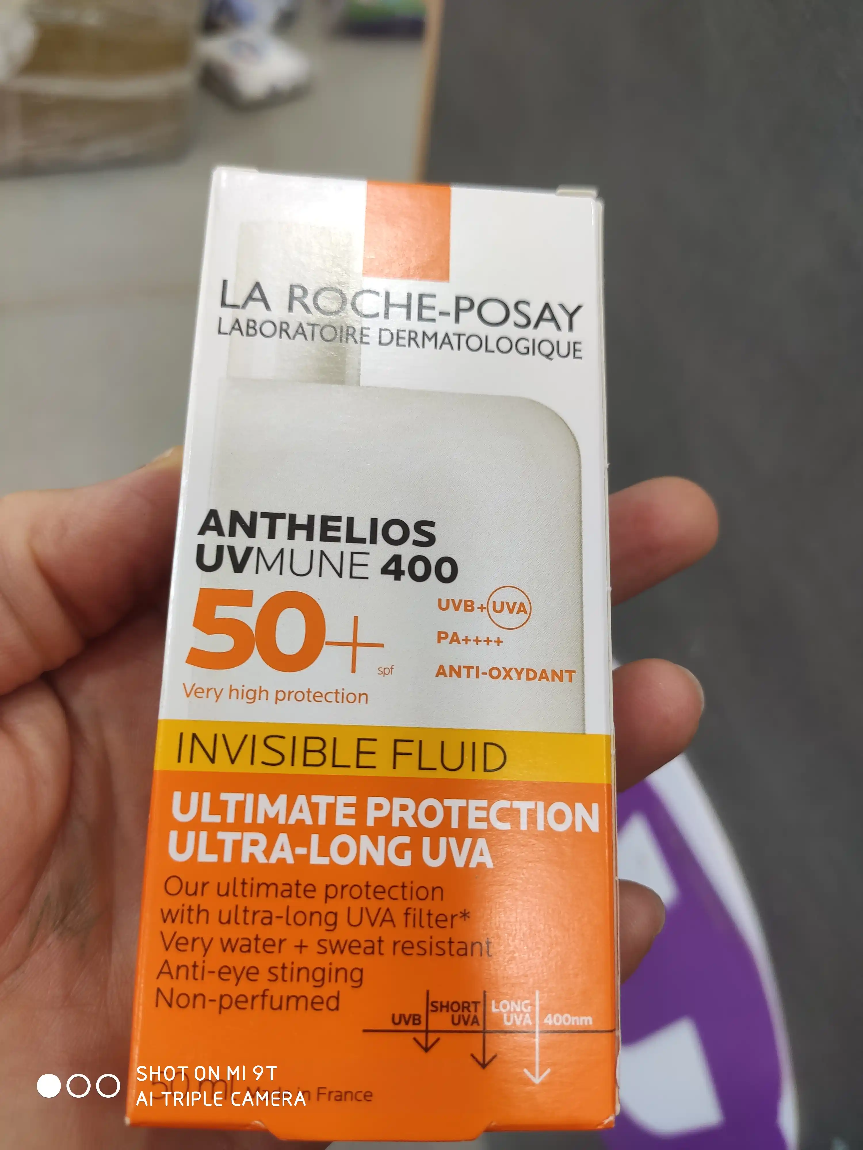 Невидимый флюид La Roche-Posay Anthelios, для лица и кожи вокруг глаз SPF 50+/PPD 46, 50 мл