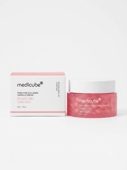 Medicube PDRN Pink Collagen Capsule Cream, 55 г — увлажняющий крем для лица - 