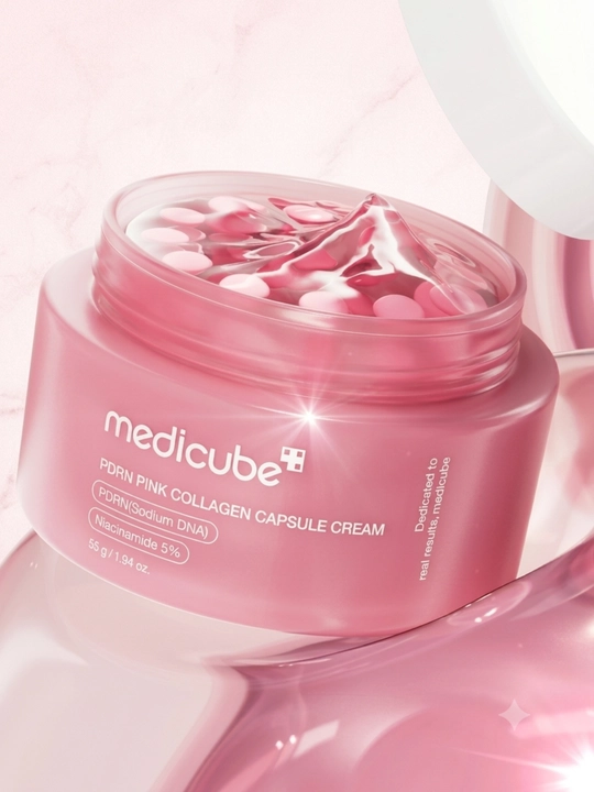 Medicube PDRN Pink Collagen Capsule Cream, 55 г — увлажняющий крем для лица