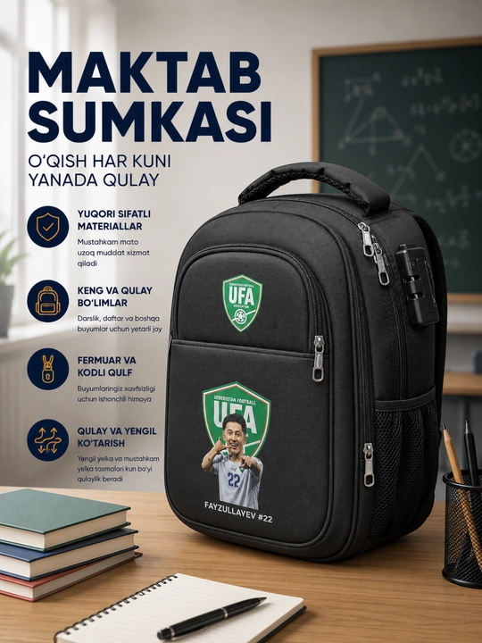Maktab sumka qizlar va bolalar, o‘qish va ish uchun ryukzak, qulay va yengil