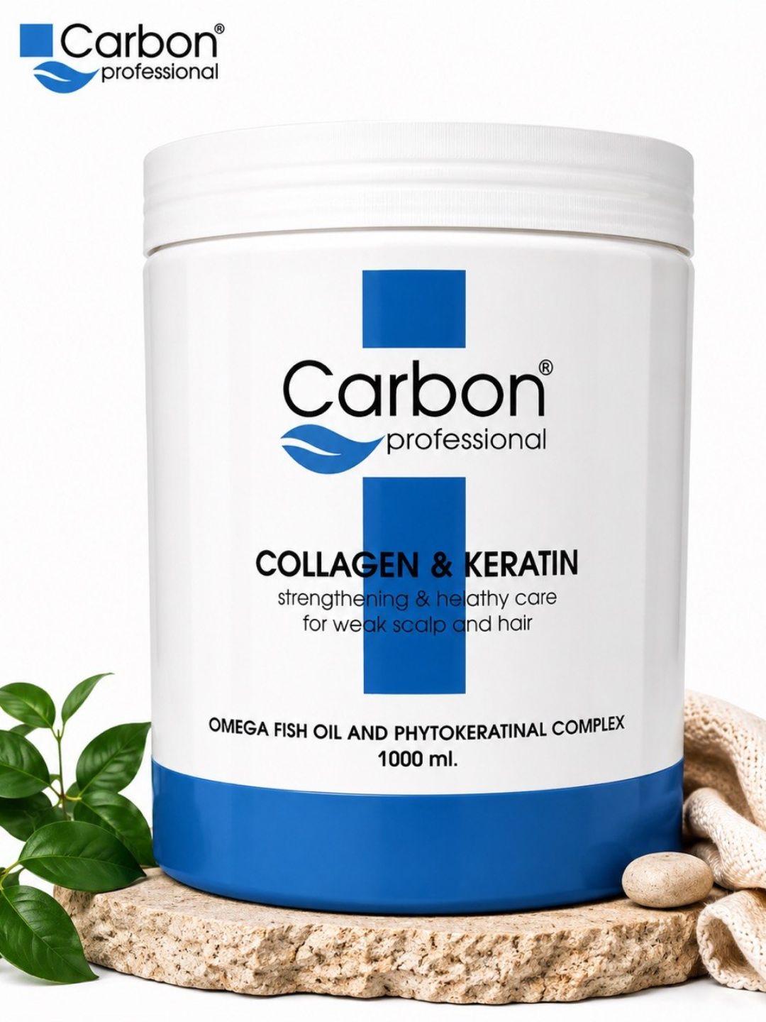 COLLAGEN & KERATIN Carbon Professional — soch uchun balzam oziqlantiradi silliqlik - 