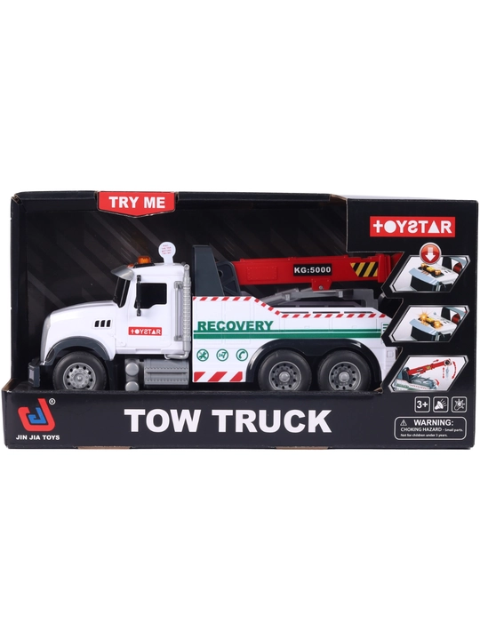Игрушечный эвакуатор Tow Truck со светом, звуком и краном для детей
