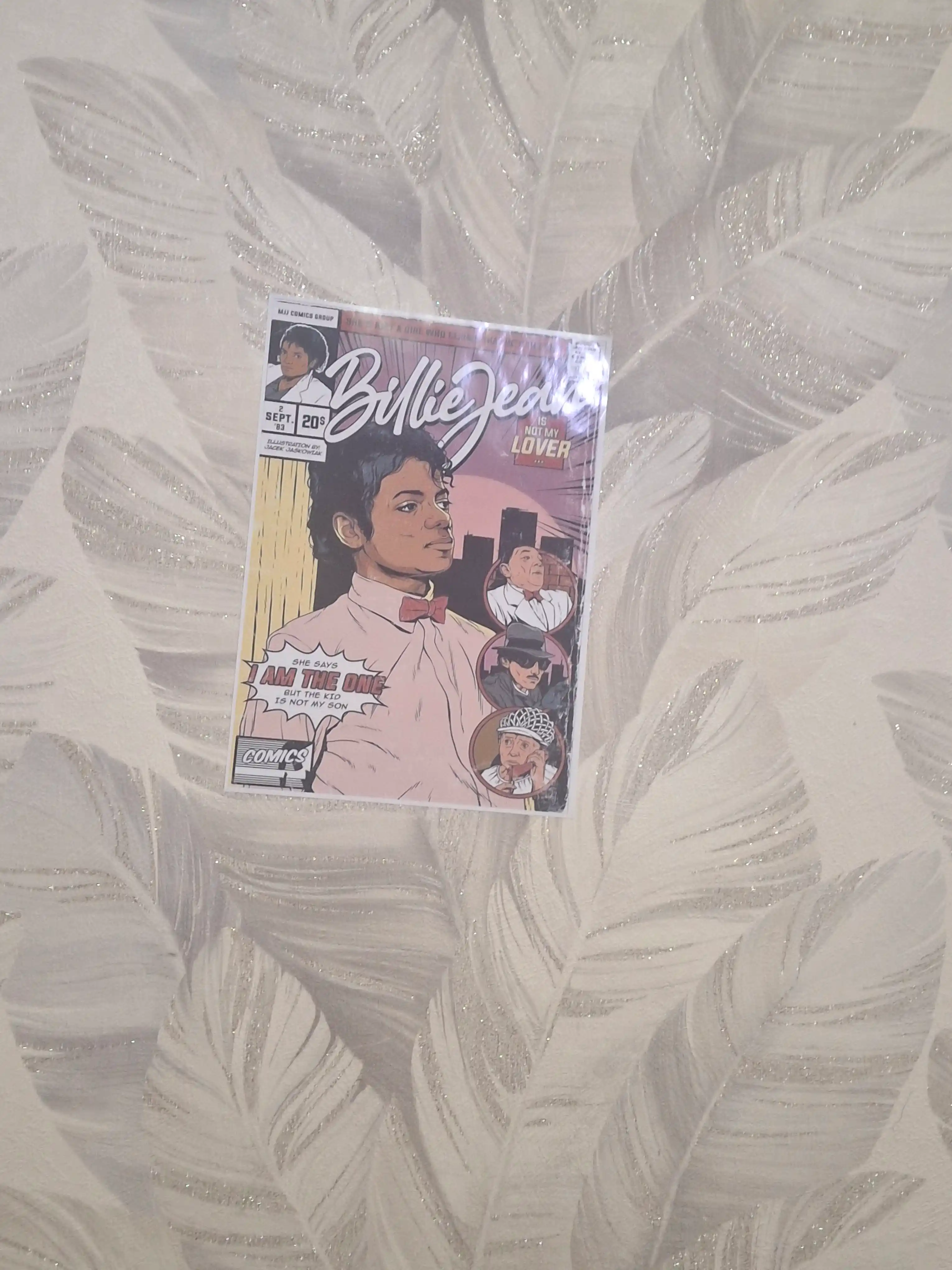 Dekorativ poster-nakleyka, A4 formatda. Michael Jackson
