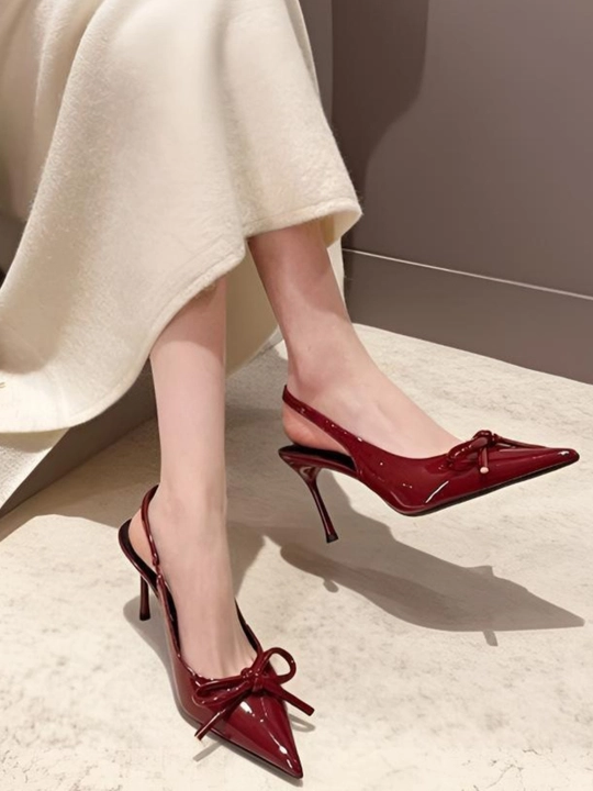 Ayollar uchun poshnali tuflilar, slingback, tufli, poshnali bosonoshka. Malamerka-1 razmer