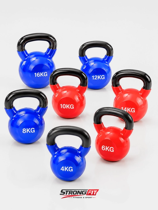 Sport giryasi (Kettlebell), 4–16 kg, kuch mashqlari uchun, 1 dona