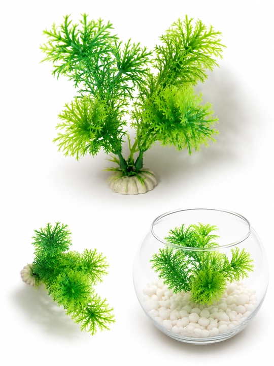 Akvarium uchun sun'iy o'tlar dekor o'simlik bezak suniy gul baliqlar uchun