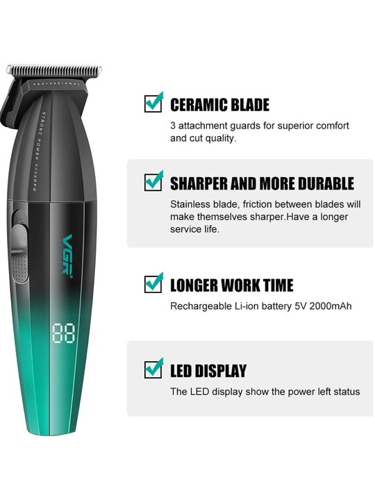 Trimmer VGR soqol va soch olish uchun, professional mashinka