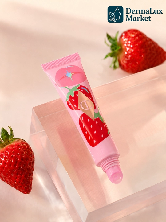 Charlotte Tilbury Unreal Lips, Juicylicious Strawberry Vanilla lab uchun yaltiroq moyi