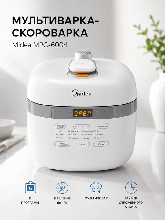 Мультиварка-скороварка Midea - 