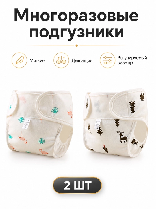 Многоразовые подгузники, приручающие к горшку, моющиеся, дышащие трусики