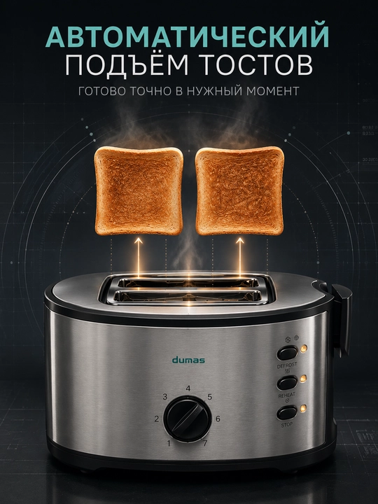 Тостер Dumas, для поджарки хлеба