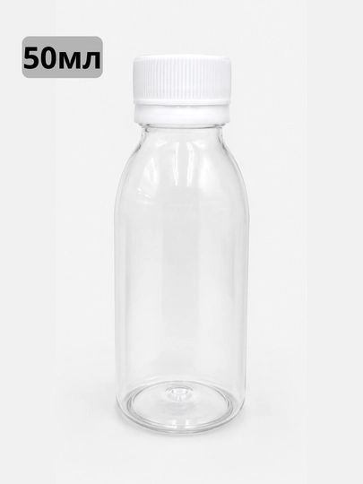 Moylar, suyuqliklar va namunalar uchun germetik 50, 100 ml shaffof plastik butilka