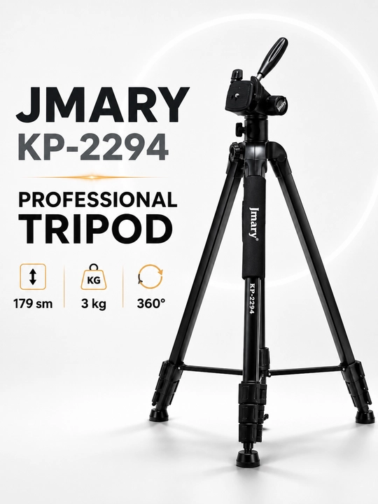 Штатив Jmary KP-2294 для камеры, 179 см, горизонтальная штанга, 360°, 3 кг - 