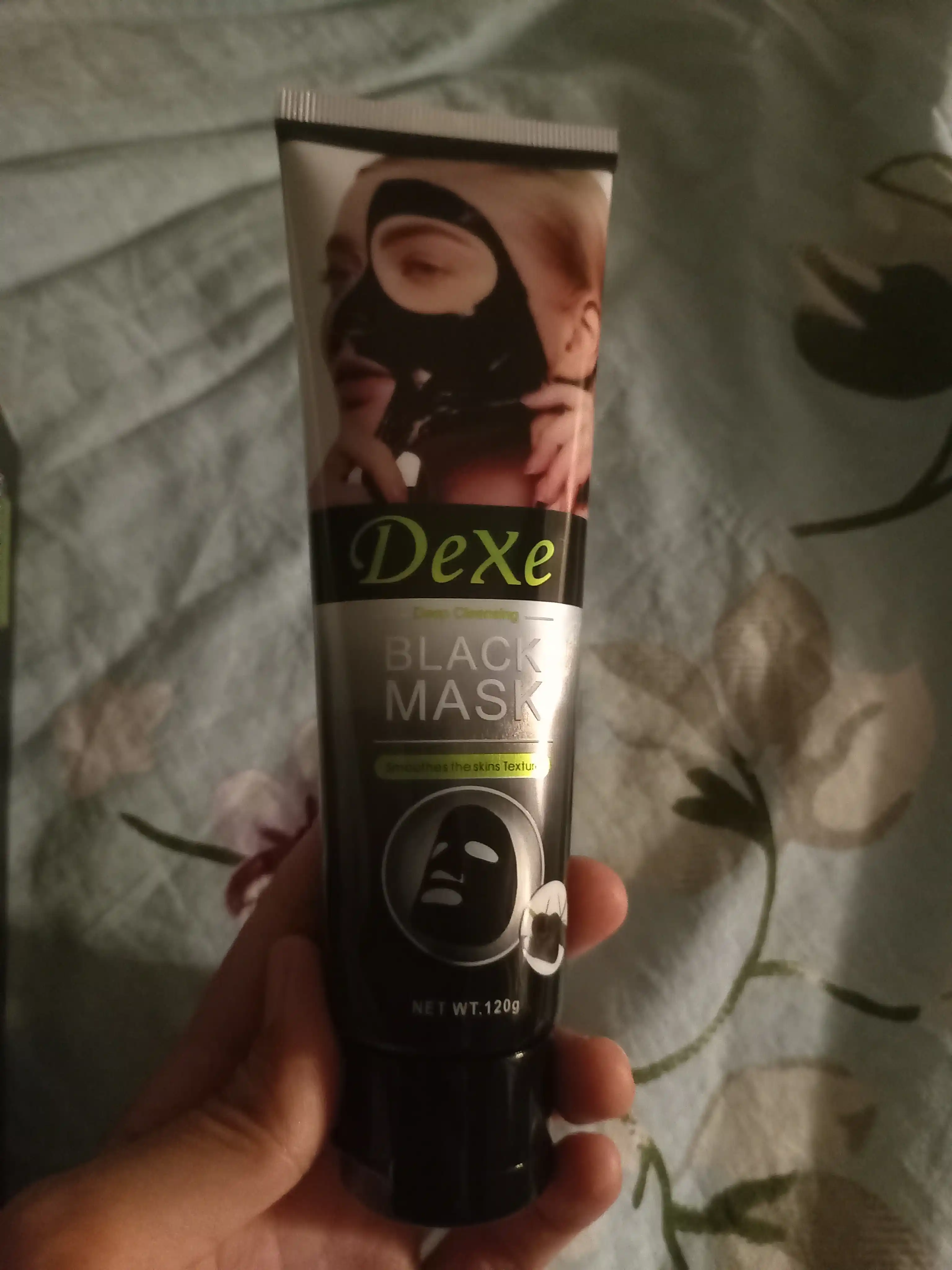 Маска для лица Dexe Black, очищающая и увлажняющая, 120 г