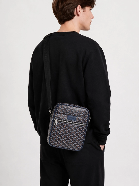 Мужская сумка через плечо, кросс-боди, в премиальном стиле Goyard