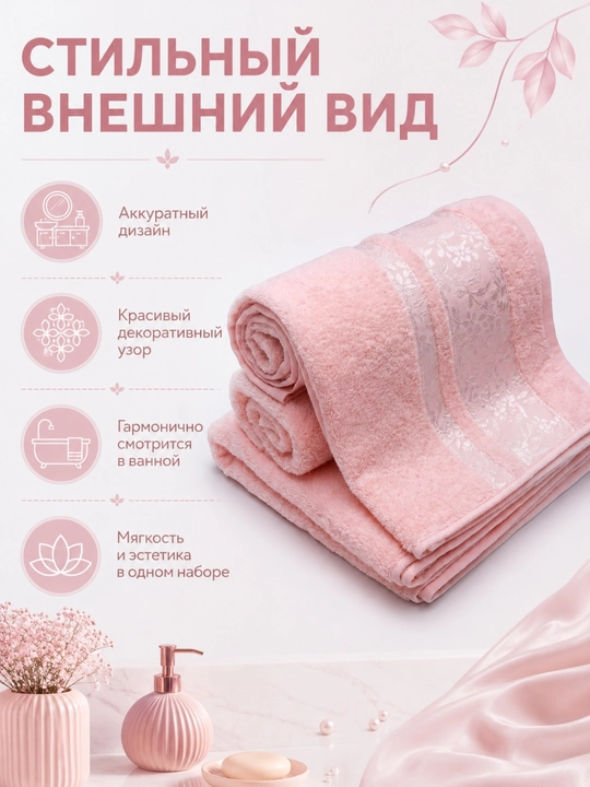 Sochiqlar to'plami 3 tasi 1 da, hammom, yuz va soch uchun, yumshoq va mayin