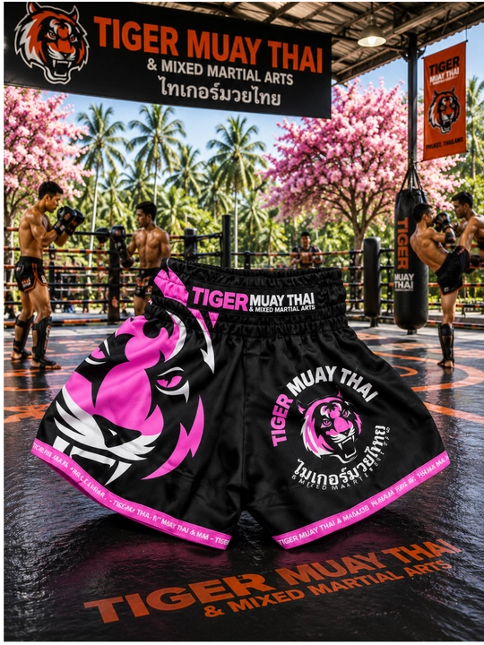 Премиальные спортивные шорты Tiger Muay Thai для Муай Тай, ММА и кикбоксинга - 