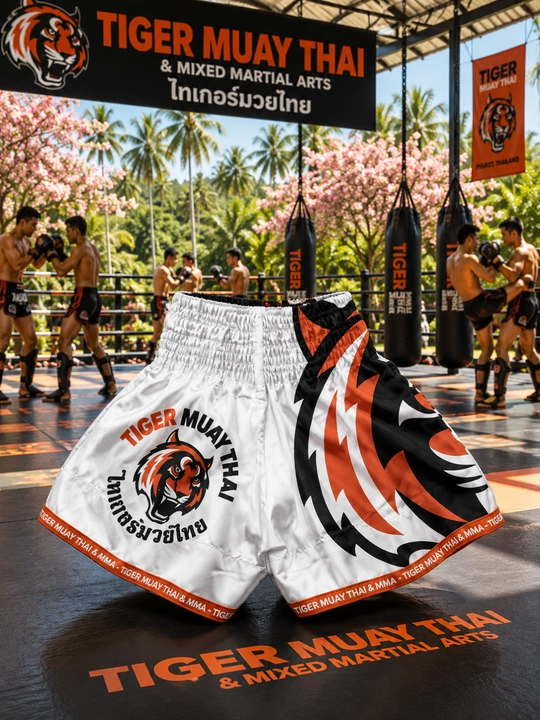 Tiger Muay Thai jang va mashg‘ulot shortig Professional Muay Thai sport shortigi