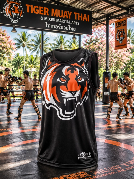 Майка Tiger Muay Thai для Муай Тай, ММА и кикбоксинга Спортивная безрукавка - 