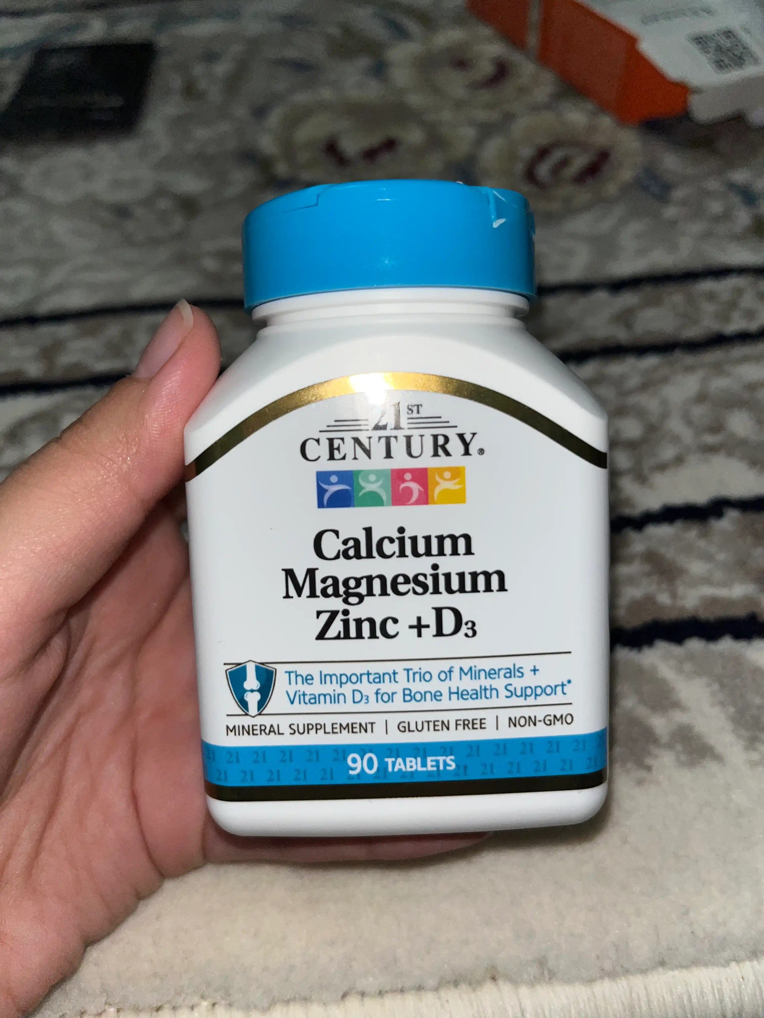 Cal Mag Zinc + D3 21st Century 90 dona + Sovg'a: 4 tasi 1 da Tabletnitsa AQSh