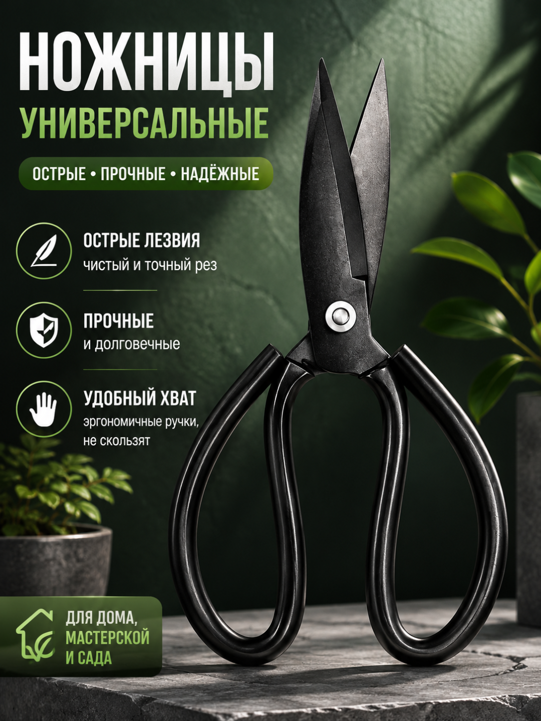Портновские ножницы 20,5 см для ткани – профессиональные ножницы для шитья и рукоделия - 