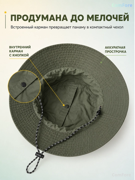 Панама мужская, панама женская, головной убор, водоотталкивающая, для рыбалки, для походов