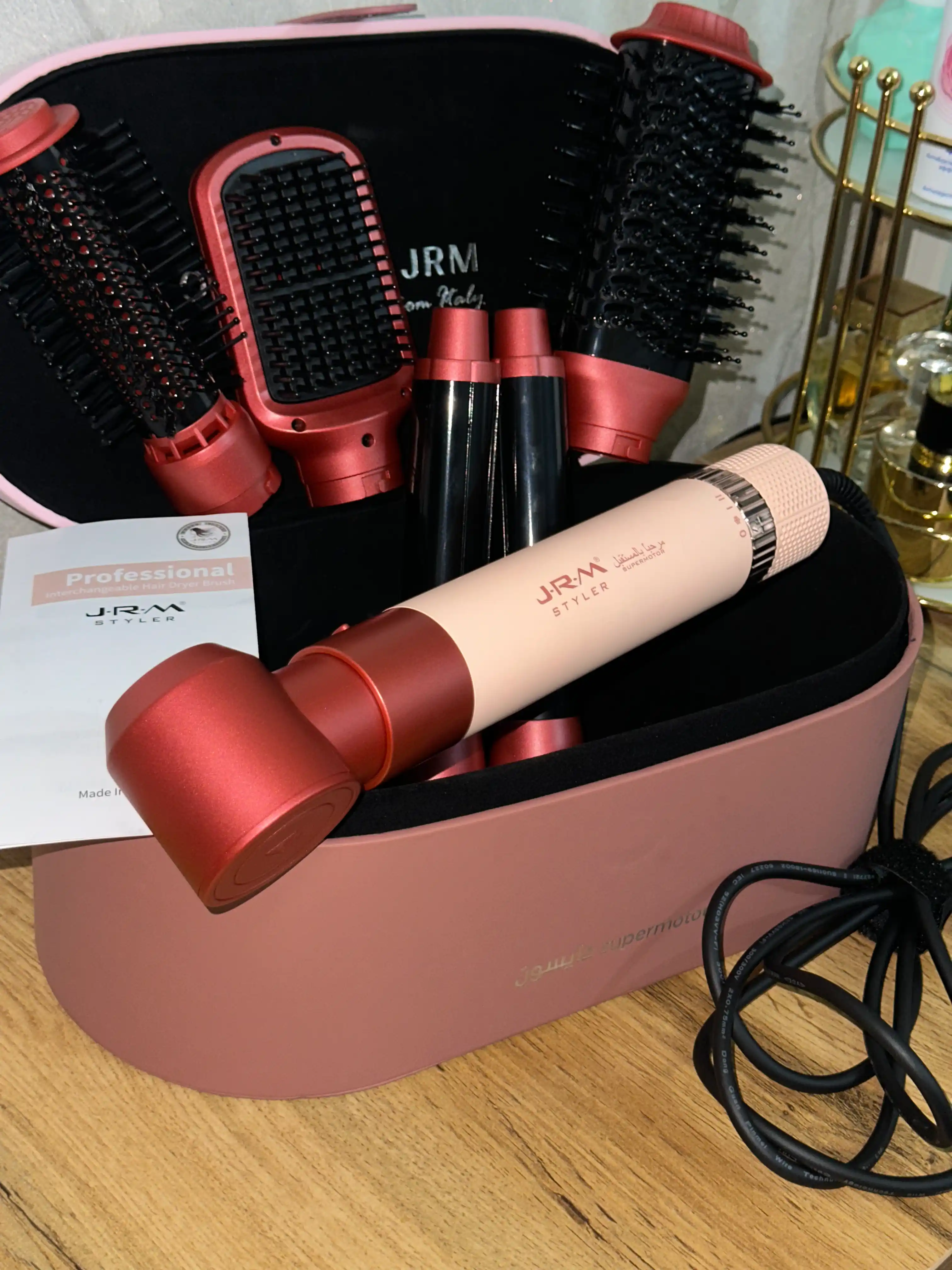 Фен для волос Airwrap JRM styler, 6 в 1, воздушная укладка и автоматическая плойка