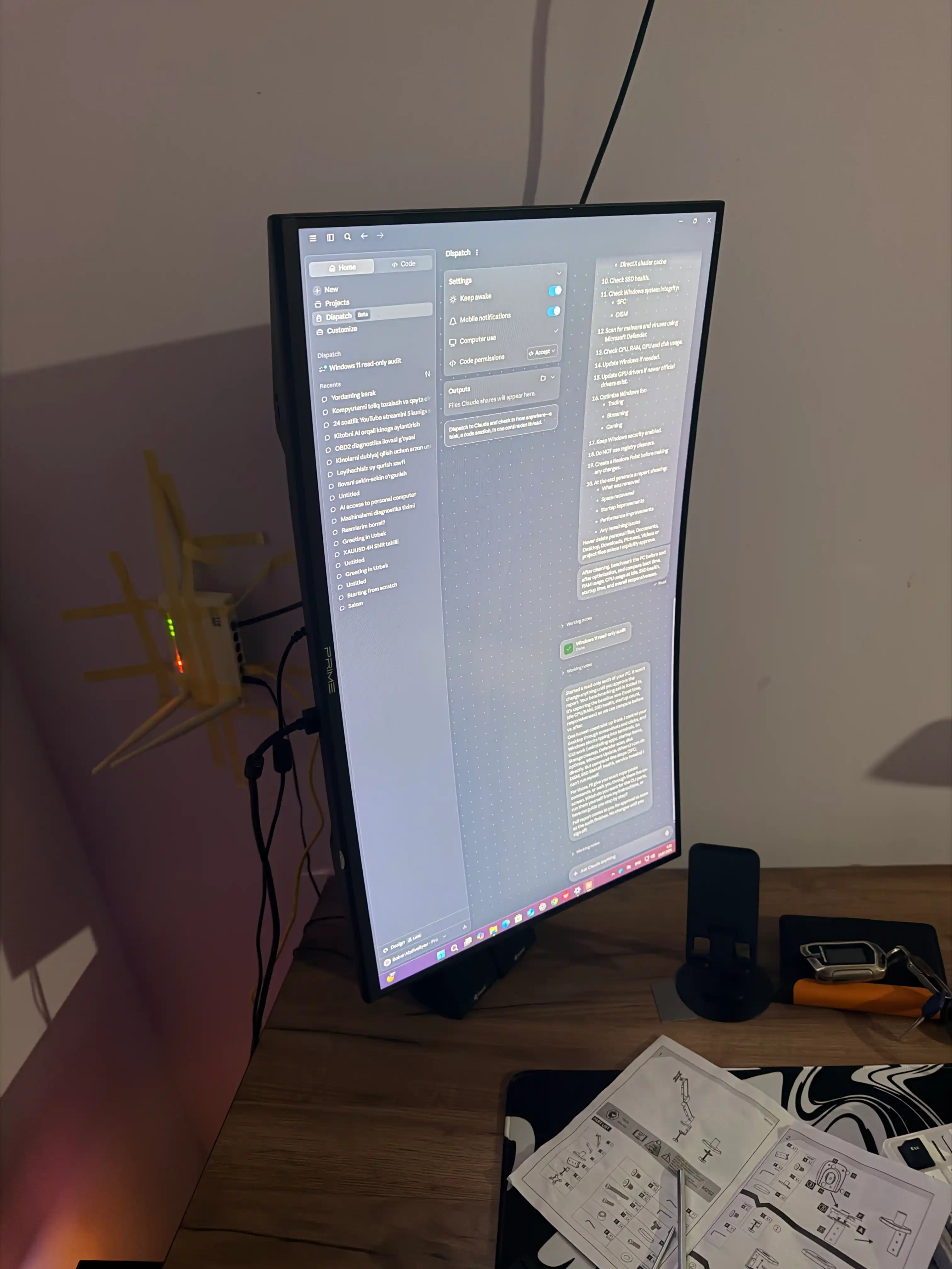 Monitor va televizor uchun aylanuvchi, stol usti kronshteyni