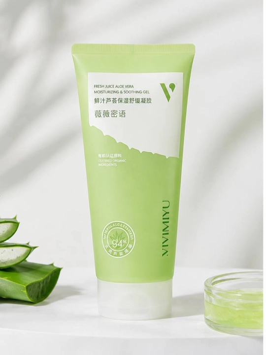 Aloe vera geli, 94% aloe, namlantiruvchi gel, yuz uchun gel, tana uchun gel