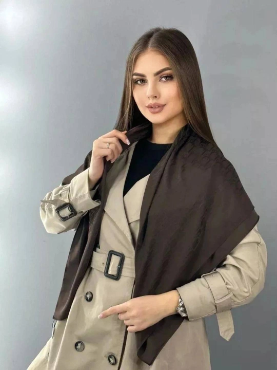 Ayollar va qizlar uchun ipak ro‘mol Dior, sovg‘a, hijob 95 x 95 sm