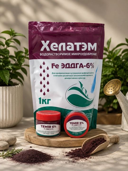 Хелатированное железо 6%, Fe 6%, удобрение для растений, против хлороза - 