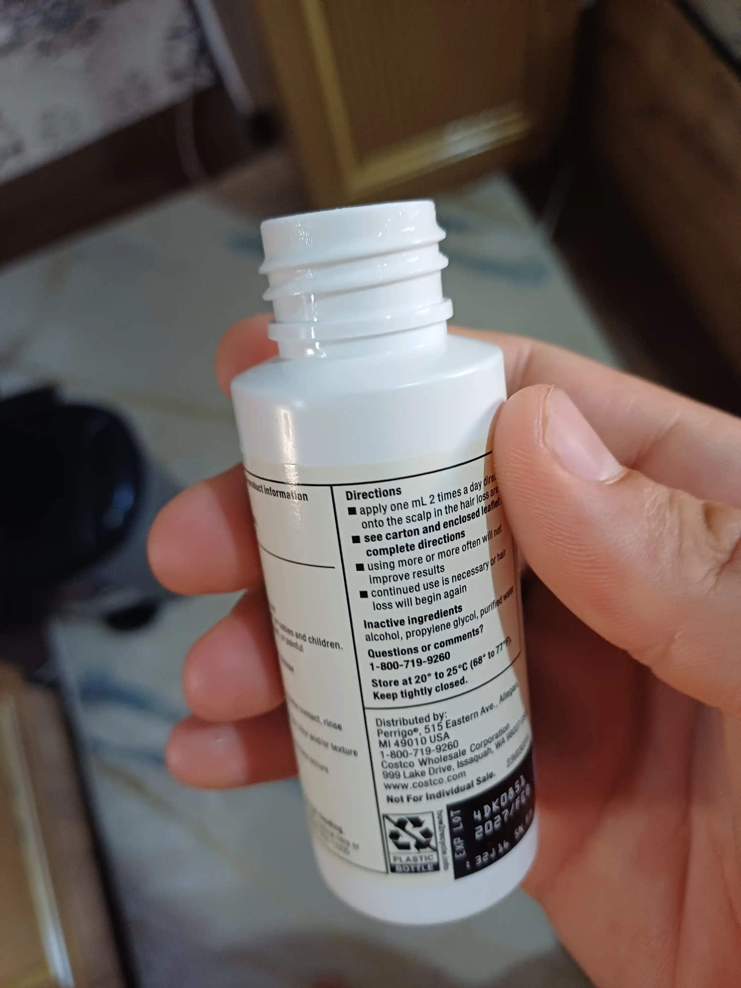 Soch va soqol o'stirish uchun minoksidil  5%, 60 ml, mezaroller, pipetka