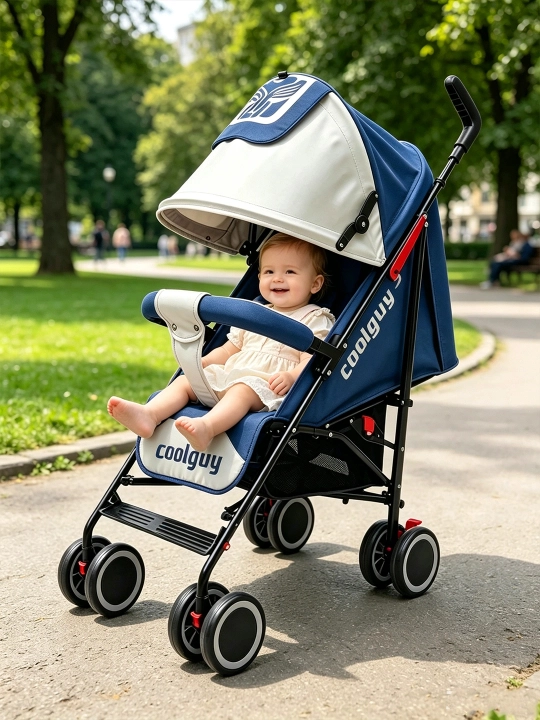 Детская коляска-трость XS2, 6 кг, складная, 360° колёса, до 20 кг