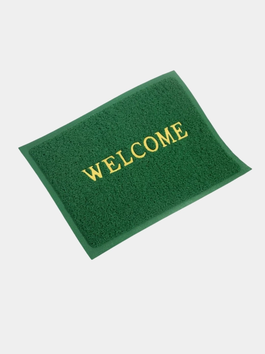 WELCOME yozuvli kirish eshik gilamchasi, sirpanmaydigan pol gilami 