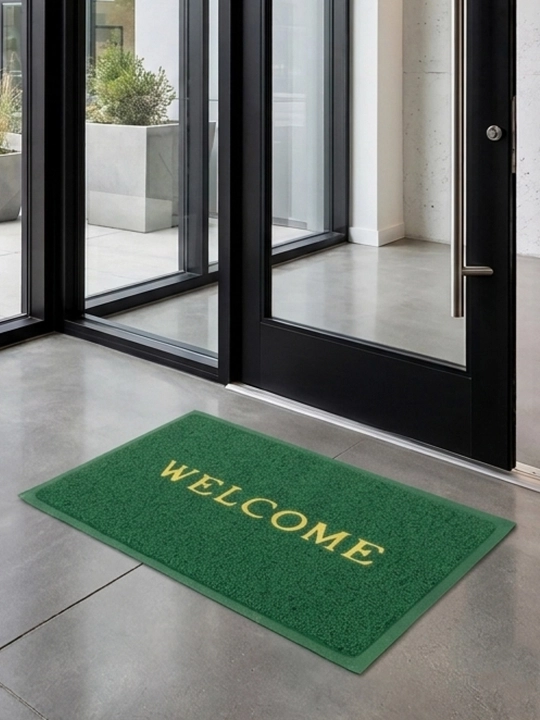 WELCOME yozuvli kirish eshik gilamchasi, sirpanmaydigan pol gilami 