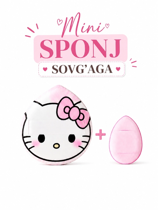 Hello Kitty makiyaj sponji – mini sponj sovg'aga - 