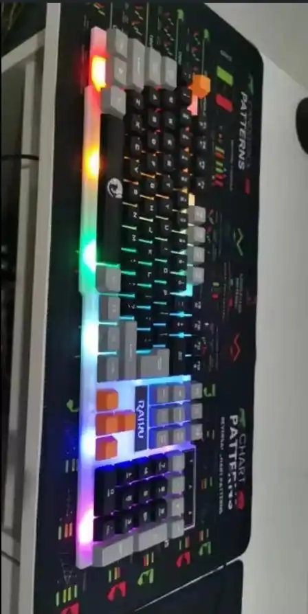 Игровая клавиатура и мышь F83, с RGB-подсветкой, проводная, для геймеров