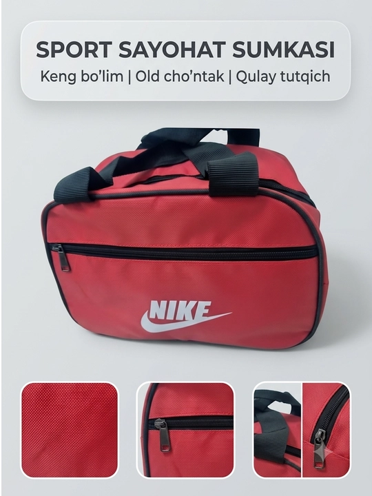 Erkaklar va ayollar uchun sport sumkasi