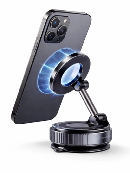 Kuchli magnit bilan 360° ga aylanadigan magnitli avtomobil telefon ushlagichi