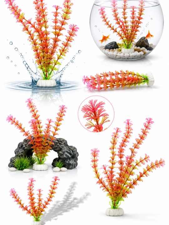 Akvarium uchun sun'iy o'tlar dekor o'simlik bezak suniy gul baliqlar uchun