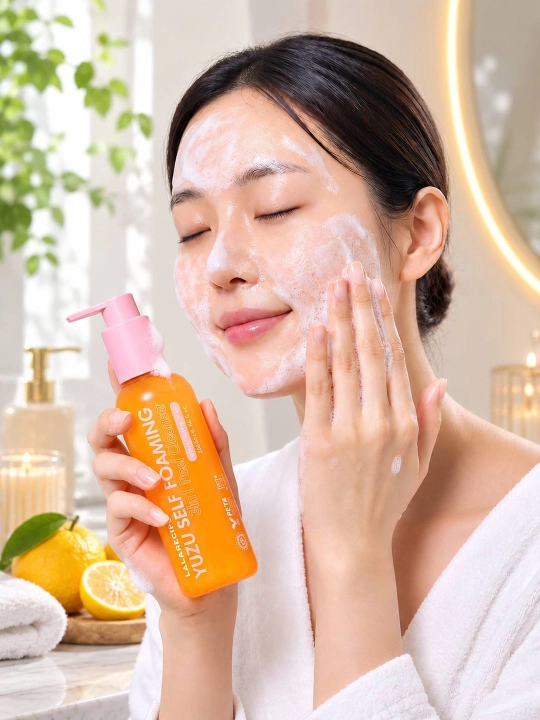 Пенка для умывания Lalarecipe Yuzu Self Foaming