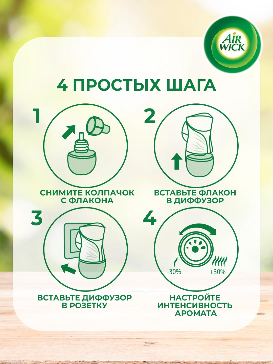 Air Wick Oq Orxideya xushbo‘y yog' diffuzori uchun almashtiriladigan flakon, 19 ml × 6 dona