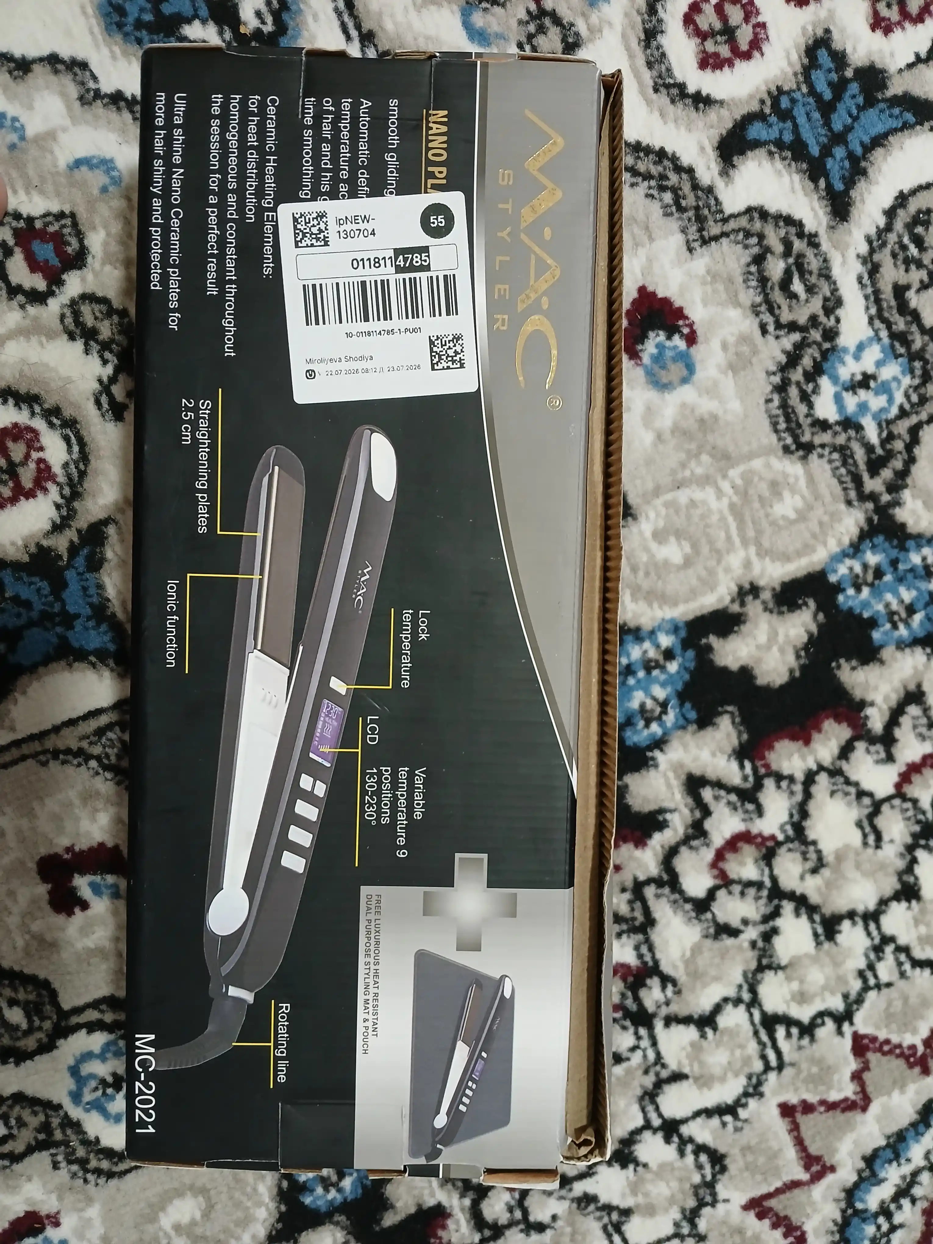 Профессиональный выпрямитель для волос MAC Styler MC-MC-2021
