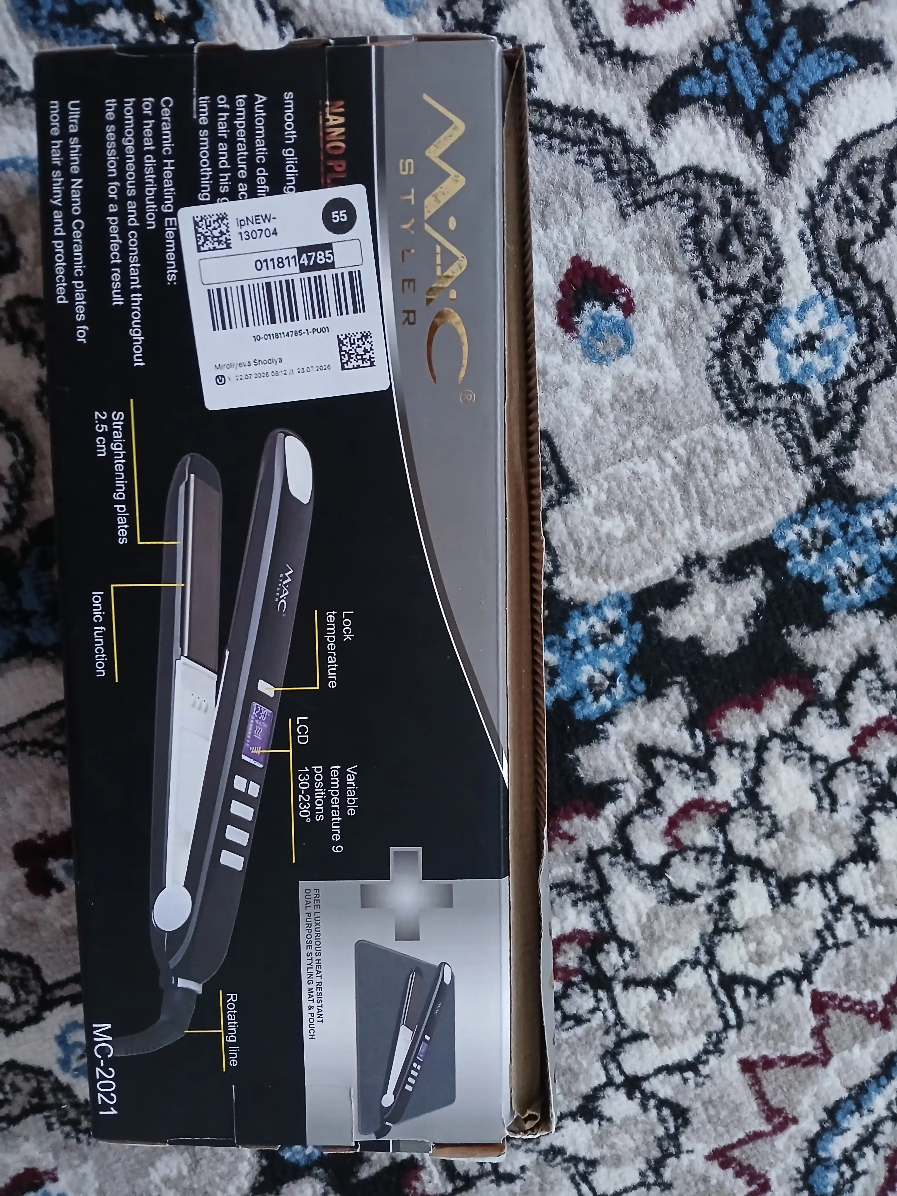 Профессиональный выпрямитель для волос MAC Styler MC-MC-2021