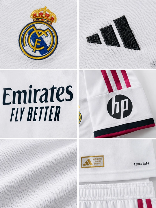 Футбольная форма Real Madrid 2026/2027 Home Kit, футболка и шорты, белая
