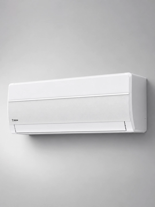 7TECH Series Gold Full DC Inverter konditsioner — keng 870 mm ichki blok, Golden Fin